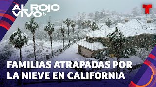 Familias continúan atrapadas por la nieve que dejó una tormenta en California [upl. by Eintroc994]