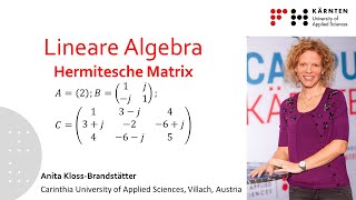 Lineare Algebra Hermitesche Matrix [upl. by Nixon]