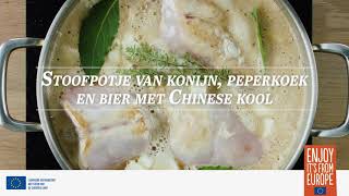 Deze keer konijn stoofpotje van konijn met Chinese kool [upl. by Luttrell]