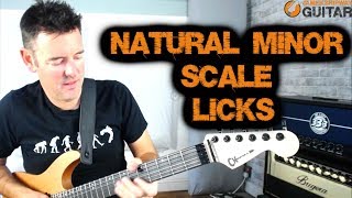 Natural Minor Scale Guitar Licks [upl. by Zosima149]