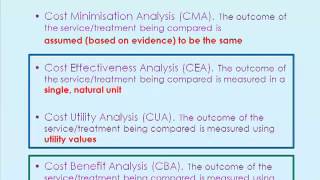 What is Cost Benefit and Cost Effectiveness Analysis by Prof Katherine Payne [upl. by Aidole86]