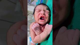 Cute newborn baby cry❤️😘❤️shortvideotrendingviralyoutubeshortstrendingshortsshortssong [upl. by Lorri40]