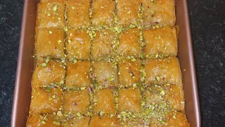 HOMEMADE TURKISH BAKLAVA RECIPE [upl. by Nibla]