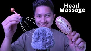 ASMR Head Massage 💆🏻 9999 Making Relax and Sleep Fast [upl. by Bekki]