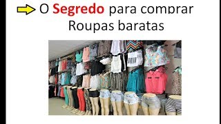 O segredo para comprar roupas baratas online [upl. by Erbma]