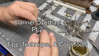 Clarinet Overhaul pt2 band instrument repair cool tools amp techniques Wes Lee Music Repair [upl. by Ahsiekat525]