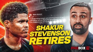 Shakur Stevenson RETIRES but is it REAL [upl. by Julietta]