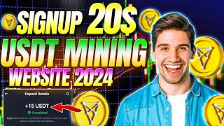 Usdt Mining Free Mining Site  Earn Free Usdt Without Investment  New Usdt Mining Site 2024 [upl. by Veronike377]