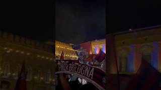 Caro amico ti scrivo l’anno che verrà di Lucio Dalla alla festa Champions del Bologna [upl. by Rooke]