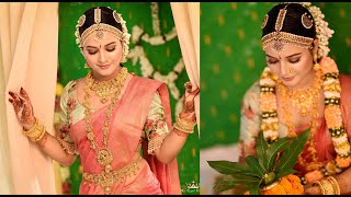 South Indian Bridal Makeover  Jitu Barman [upl. by Aevin465]