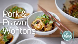 Pork amp Prawn Wontons Recipe [upl. by Legnaleugim]