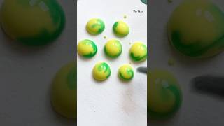 Green Colo mix in yellow colour art satisfying [upl. by Aipmylo]