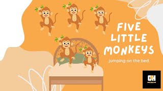 The Adventures of Five Little Monkeys kidsstories lifelessons sound money kids [upl. by Anaejer454]