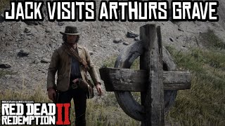 Jack Marston Visits Arthurs Grave Alternate Ending Red Dead Redemption 2 [upl. by Jem]