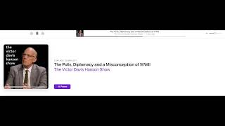 VDH Responds to Daryl Cooper on Tucker Carlson Show  WW2 [upl. by Airbmat560]