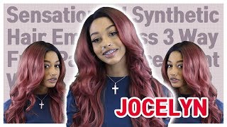 Sensationnel Synthetic Hair Empress 3 Way Free Part Lace Front Wig  JOCELYN Glamourtresscom [upl. by Richara]