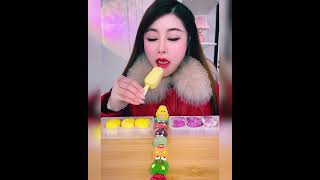 Asmr eating ice cream Crispy delicious Asmr short [upl. by Htor]