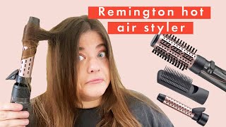 This Remington Hot Air Styler Gives You A Bouncy Blow Dry  Tutorial amp Review [upl. by Ezri]