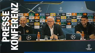 Joel Magnin und Loris Benito bei der YBPressekonferenz vor dem Spiel gegen Inter Mailand [upl. by Dionysus491]