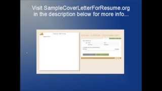 Professional Cover letter  Business Cover Letter  Sample Professional Resume [upl. by Aicek]