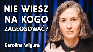 Wybory 2023 wygra PiS PO może Mentzen lub Hołownia Na kogo głosować Odpowiada Karolina Wigura [upl. by Anaytat]