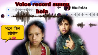 Voice record sunnu hola Ratiko 1vaje msg😡Galti nagareko vya kina betna khojdaina tw🤬Minshatamang [upl. by Arres]