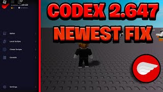 NEW Codex Executor Fixed V2647  ROBLOX Byfron Bypass Latest Updated Version [upl. by Burt]