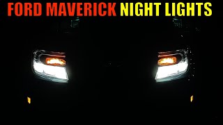 Ford Maverick XL Night Time Lighting Tour [upl. by Saloma]