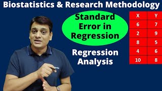 Part 22 Standard Error of Estimate in Regression Analysis [upl. by Shelly130]