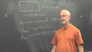 Propagation of Uncertainty Parts 1 and 2 [upl. by Felicie]