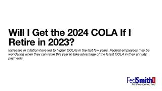 2024 COLA Released How Does It Work [upl. by Lehrer]