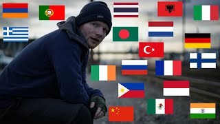 SHAPE OF YOU in 20 Different Languages Ed Sheeran [upl. by Aleksandr925]