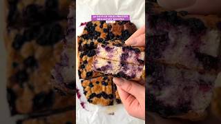 Healthy Blueberry Breakfast Bars💜 healthyrecipes highprotein breakfastideas [upl. by Gerg846]