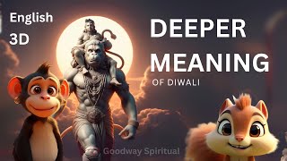 Deeper meaning of DIWALI 3D  English  english godrama motivation ramayan [upl. by Nodnarb]