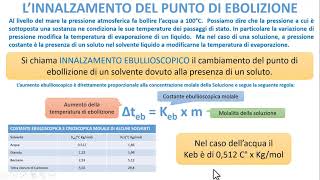 PROPRIETA COLLIGATIVE  Linnalzamento del punto di Ebollizione [upl. by Innavoig809]