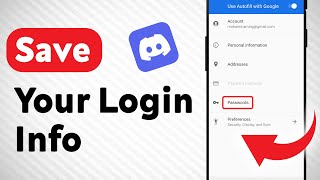 How to Save Your Login Info On Discord Updated [upl. by Nedarb]