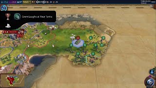 Sid Meiers Civilization VI  Crom Laughs at Your Tanks Trophy [upl. by Magdaia]