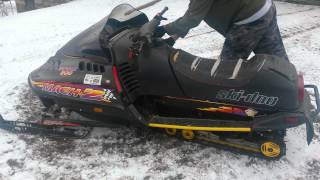 1997 SkiDoo Mach Z 800 Triple Cold Start [upl. by Litt166]