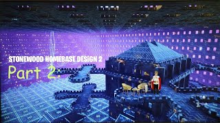 INSANE STONEWOOD HOMEBASE Design Part 2 fortnitestw [upl. by Ecirtaeb]