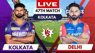 Live Kolkata vs Delhi IPL Live Score  Live Match Today KKR vs DC  Live score amp Commentary [upl. by Yelram]