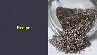 Chia seed drink recipe that dissolves fat on the stomach quickly [upl. by Bernice973]