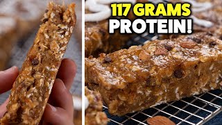 Easy Homemade Protein Bars  5 Ingredients [upl. by Anuqahs46]