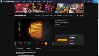 Card Door Lock  Unreal Engine [upl. by Claudy211]