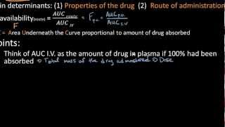 Drug Bioavailability Overview  Pharmacology Lect 3 [upl. by Herald]