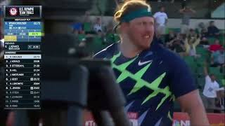 Ryan Crouser 23 37768quot Slo Mo Multiple Camera Angles World Record shotput [upl. by Nahrut]