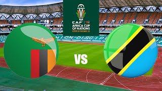 LIVE ZAMBIA VS TANZANIA  MCHEZO WA AFCON 20232024 AFRICAN CUP OF NATIONS [upl. by Flann]