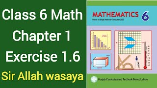 Class 6 Math New Book Chapter 1 Exercise 16  Class 6 Math New Book Unit 1 Exercise 16 [upl. by Nosnehpets]