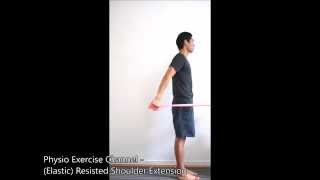 Elastic Resisted Shoulder Extension [upl. by Marchelle]