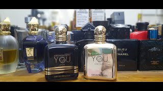 Armani Stronger With You Leather Vs Oud Comparison [upl. by Annaigroeg]