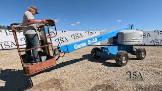 40694  2000 Genie S40 40 Boom Lift Will Be Sold At Auction [upl. by Anitnatsnoc]